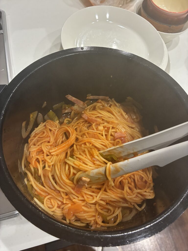 ナポリタンが完成